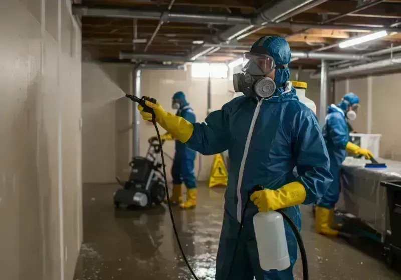 Basement Sanitization and Antimicrobial Treatment process in Nashville, IL